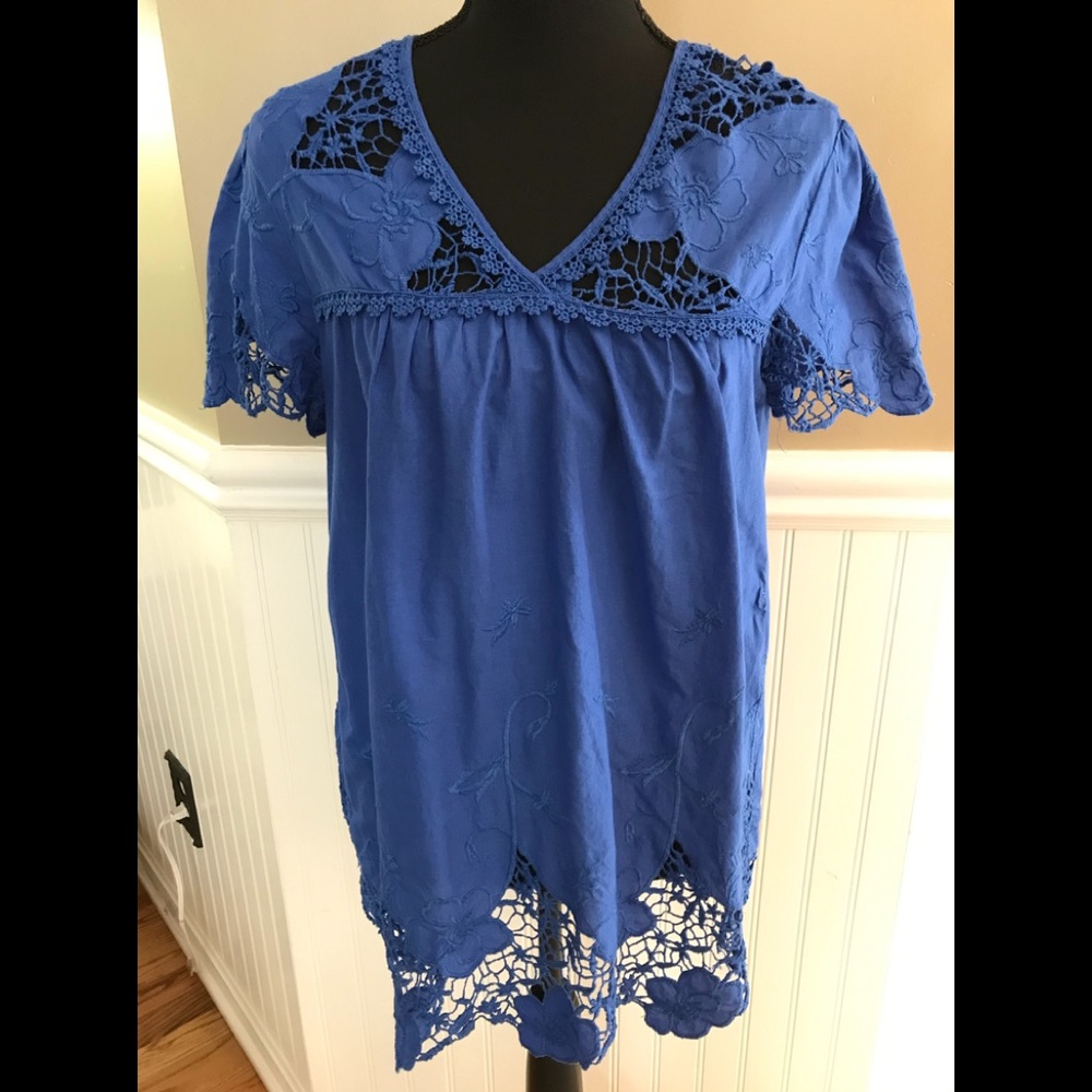Anthropologie Vanessa Virginia Peasant Top, Sz 10